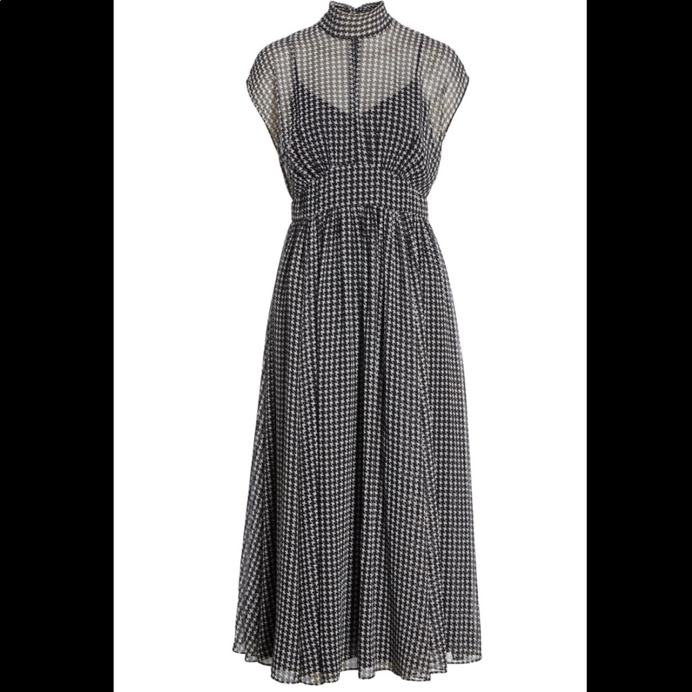 Kate Spade Black and White Midi Dress